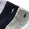 Polo Baby Sport Quarter Sock 6 Pair Pack, Navy White,