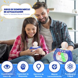 AEGTVA Fidget Pop It Electronico,Pop Push It Pro Game,Juguetes Eléctrico Antiestrés,máquina de Juego de Rompecabezas de descompresión,Adecuado para niños, Adultos, Regalos de Navidad etc (Béisbol)