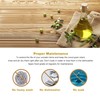 WONDERFUL 100% Natural Olive Wood Long Handle Spoons for Coffee,
