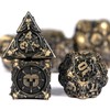 HKDZ Metal Dnd Dice 7Pcs Set, Polyhedral Rpg Dnd Dice,