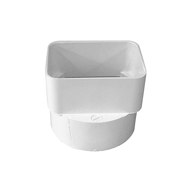 Genova 45344 PVC Sewer & Drain Downspout Adapter, 3x4-Inches