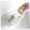 ABOOFAN Wall Mounted Cotton Swab Dispenser Dustproof Flip Lid Storage