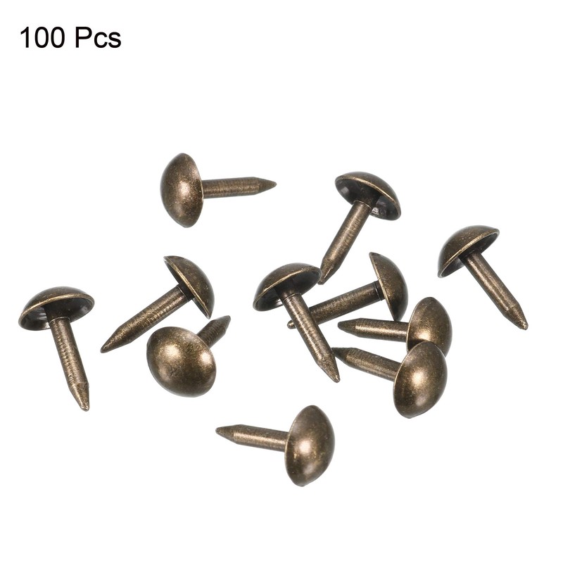 sourcing map Upholstery Nails Tacks 6mm Dia 8mm Height Retro