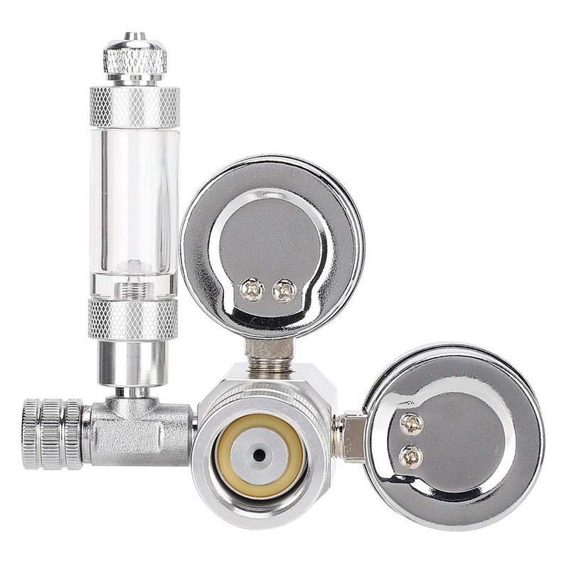 QANYEGN CO2 Regulator, Stainless Steel, Aluminum Alloy Accessories, Dual Gauge