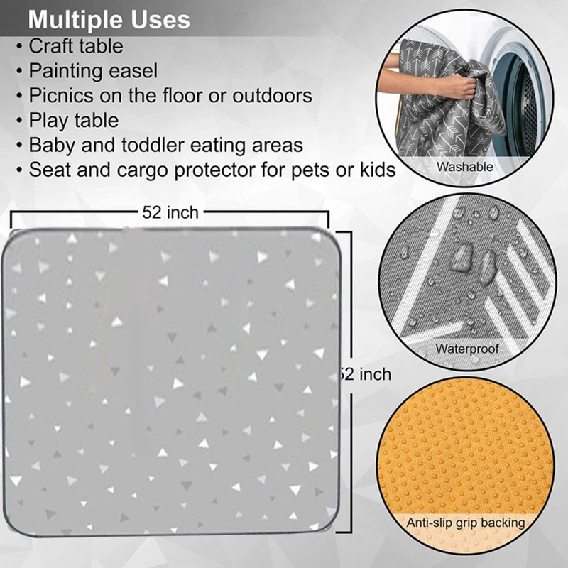 Baby Splat Floor Mat Waterproof Reusable Multiple Anti Slip Anti