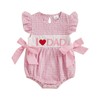 Kuriozud First Fathers Day Baby Outfit Girl Bubble Romper I