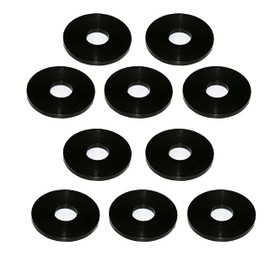 M12 x 36mm Nylon Black Penny Washers Fender Repair Washer Mudguard DIN 9021 (Pack of 10)