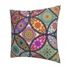 Oplp Circle Floral Pattern Throw Pillow Covers Set of 2