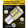 Qoope 1156 1141 LED Bulb Warm White Super Bright 1003