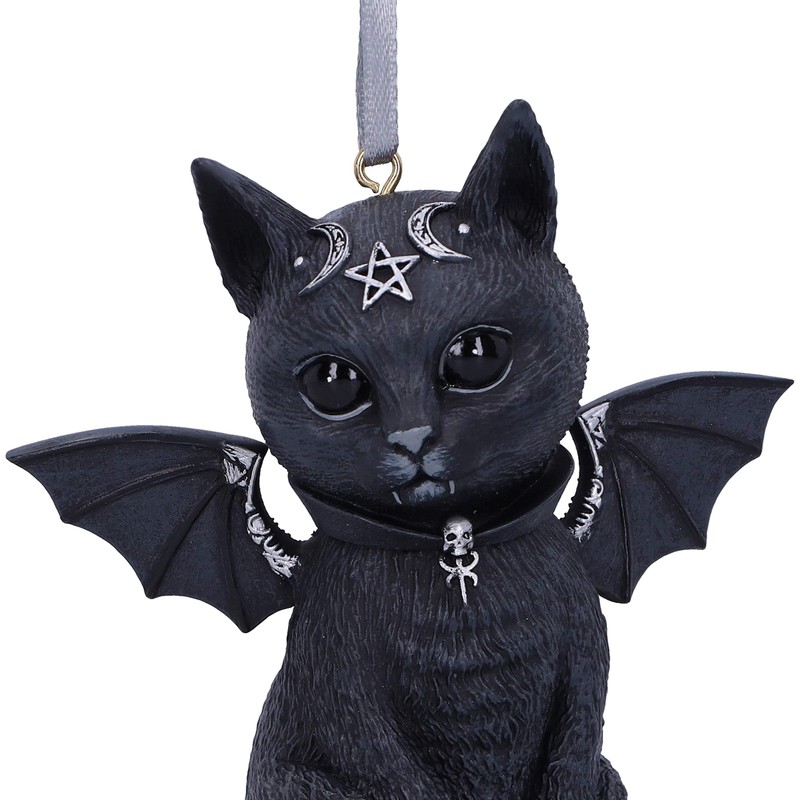 Nemesis Now Cult Cuties Malpuss Hanging Ornament, Black, 9.2cm