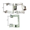 Gordon Glass Chrome Shower Door Towel Bar Brackets and Inside