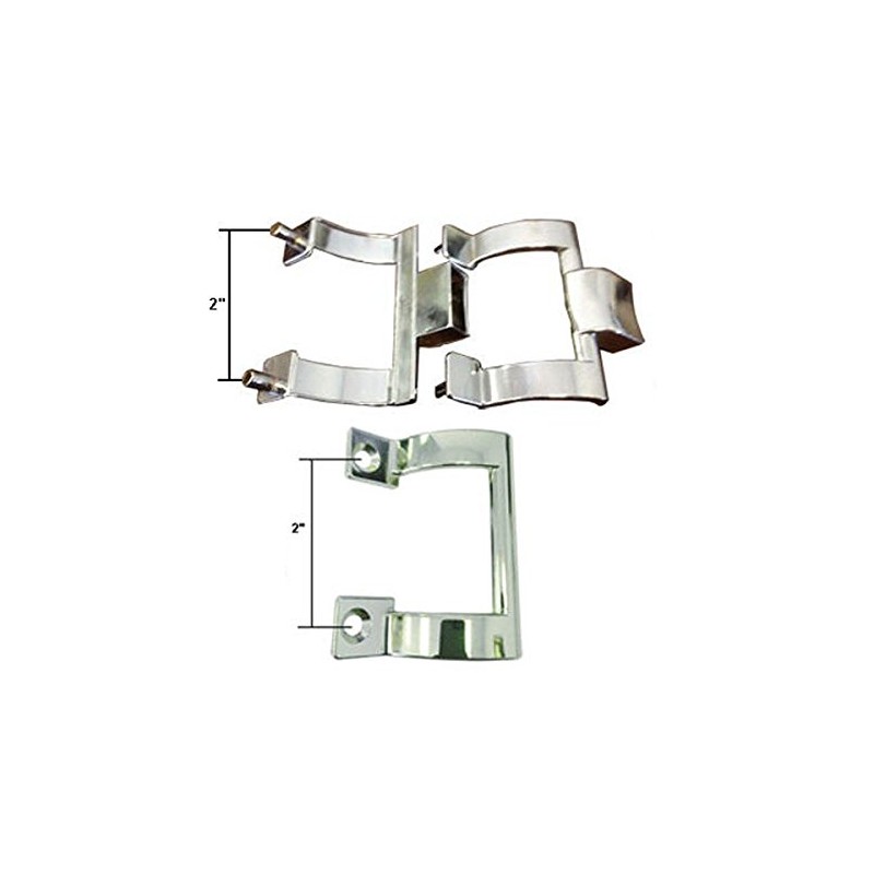 Gordon Glass Chrome Shower Door Towel Bar Brackets and Inside