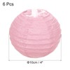 PATIKIL 6 Pcs 10cm Round Folding Hanging Lamp Shade for