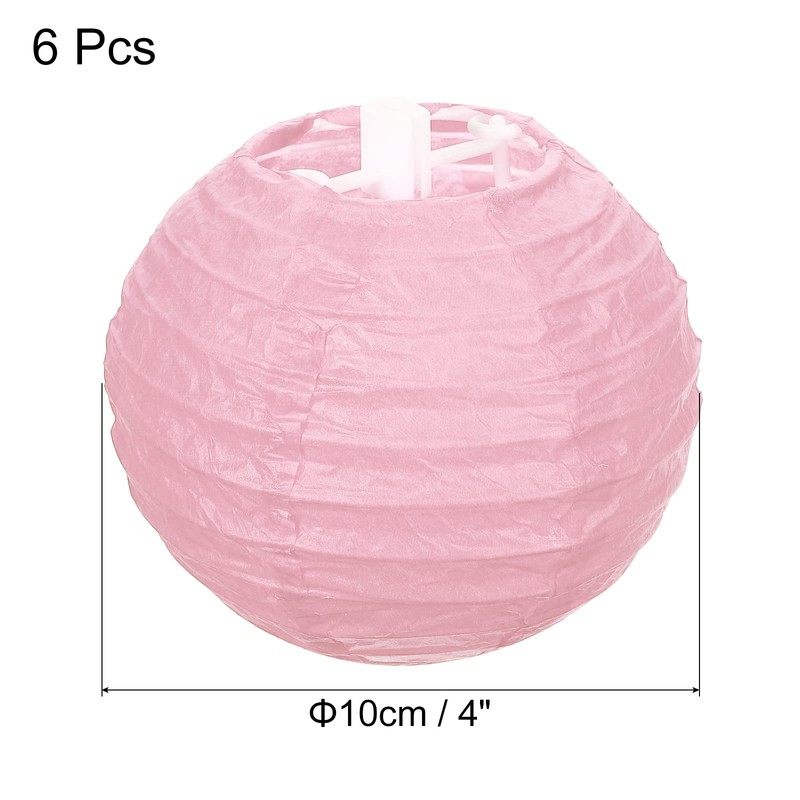 PATIKIL 6 Pcs 10cm Round Folding Hanging Lamp Shade for