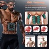 Abdominal Muscle Trainer 10 Modes PU Leather USB Rechargeable Micro