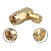 Futheda 4PCS SMA Male to RP-SMA Female (with Pin) Adapter