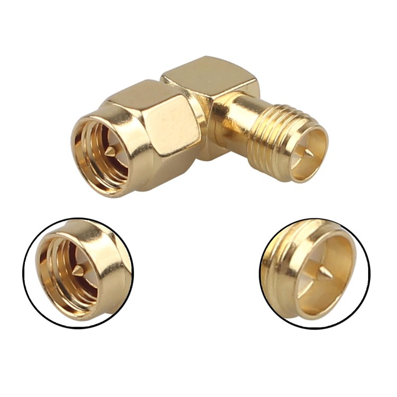 Futheda 4PCS SMA Male to RP-SMA Female (with Pin) Adapter