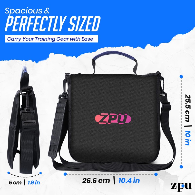 ZPU 1kg Nylon Discus with Black Carry Bag, Sports Practice