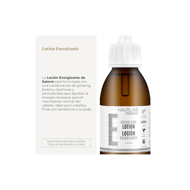 Salerm Hairlab Energizing Lotion, 4.0 Ounce/120 Ml