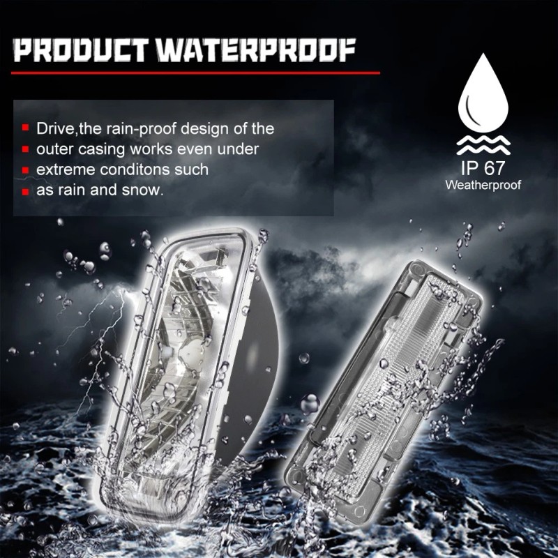 GTINTHEBOX For Chevy Camaro 85-92 Clear Bumper Turn Signal Lights