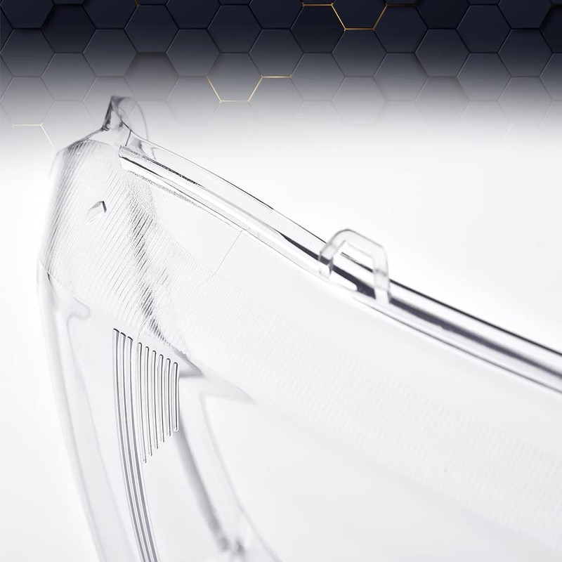 PIT66 Headlight Lens Cover Compatible with Chevy Silverado 2003-2007 Clear
