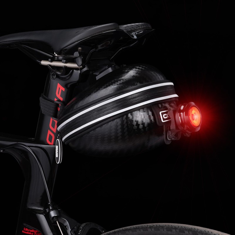 CXWXC Bicycle Saddle Bag with Reflective, Waterproof, Lightweight Construction, 3D