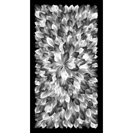 Quilting Treasures Midnight Paradise Panel-Charcoal Grey and Black-Kanvas Studio