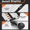 Soctone Telescoping Ladder, 10.5 FT Button Retraction Aluminum Extension Ladder