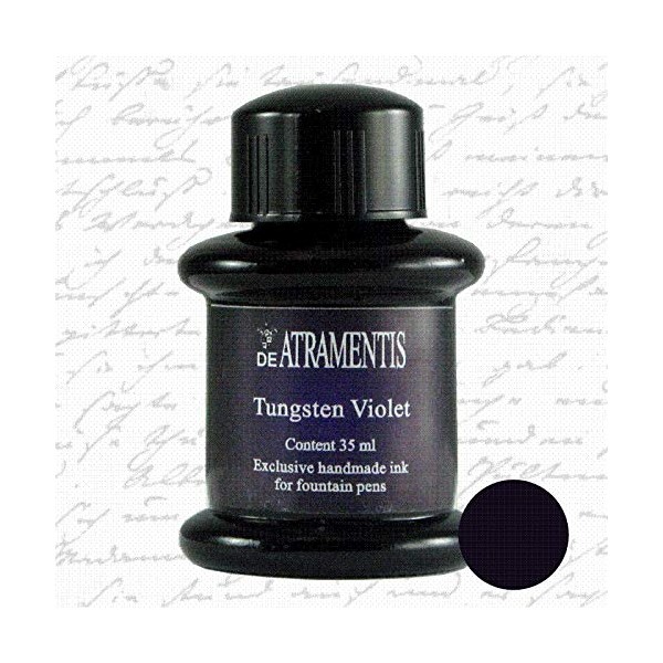 De Atramentis Tungsten Violet Premium Fountain Pen Bottle Ink