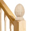 Pineapple Wood Finial for Stair Post, Wood Pineapple Finial