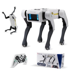 jaming Smart Robot Dog,2.4Ghz Remote Control Robot Dog Toy,AI Voice Control Connect to Cell Phone Bluetooth，APP Programming,Will Dance,Interactive,Ideas Gift