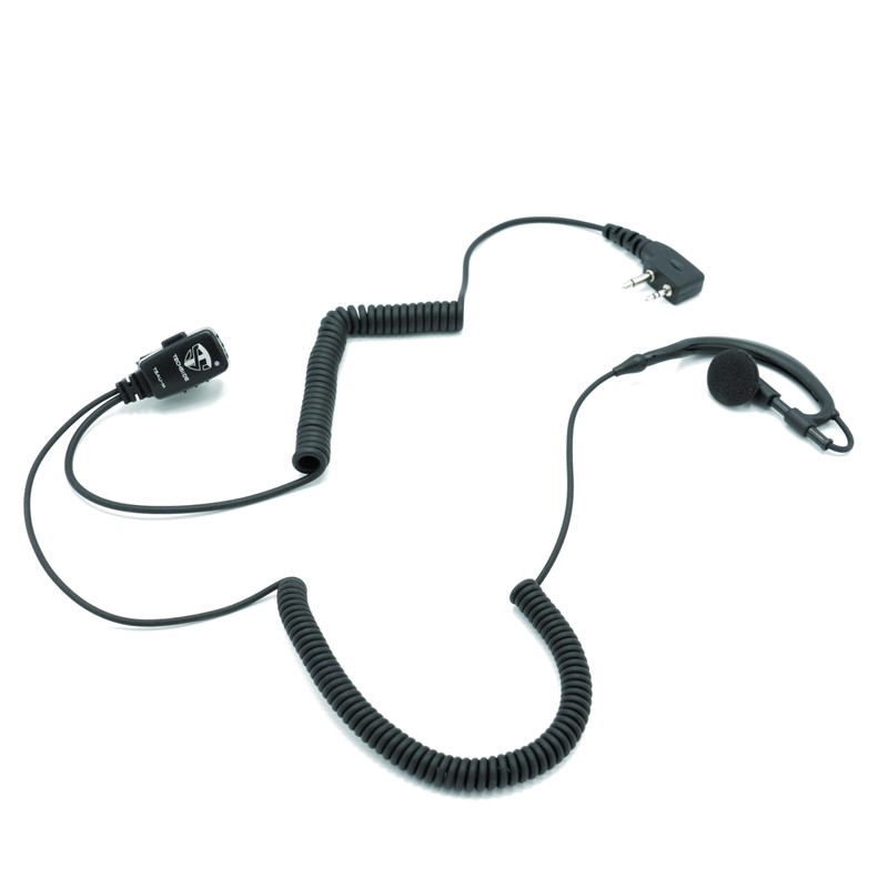 TechSide Midland 2 Pin Wraparound Headset Microphone | For Radios