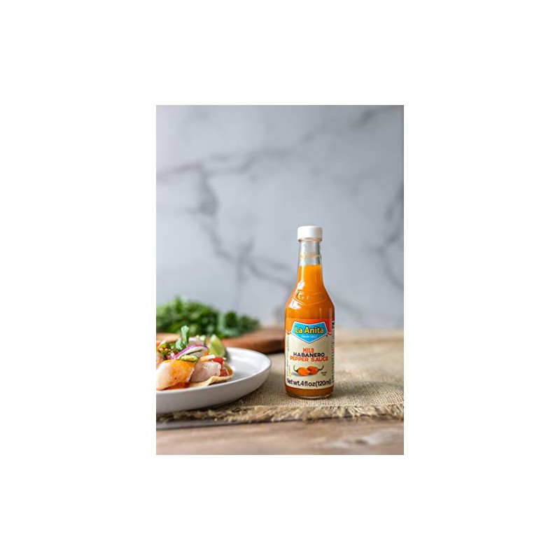 La Anita Mild Habanero Pepper Sauce 4oz (120ml)