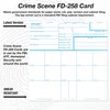 Crime Scene Fingerprint Cards, Applicant FD-258 (Pack of 50)