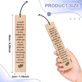 Friend Gifts for Women Friendship Bookmark Friendship Gifts for Best Friend Sister Book Lover Gifts Wooden Bookmark Valentines Galentines Day Birthday Presents for Women Book Reader Accessories