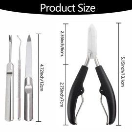 Professional Podiatrist Ingrown Toenail Nippers Large Metal Nail Clippers for Thick & Ingrown Toenails Podiatrist Toenail for Man & Women Seniors