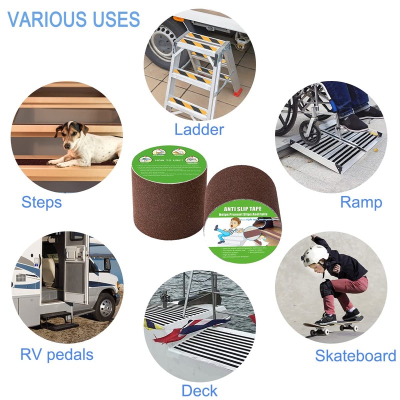 Yorwe Anti Slip Tape, High Traction,Strong Grip Abrasive, Not Easy