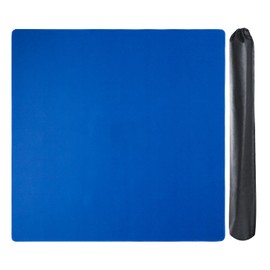 GUSTARIA Large Mahjong Mat with Black Carrying Bag (Blue,31.5 inches), Anti Slip and Noise Reduction Table Cover for Mahjong, Poker, Card Games, Dominoes, Board Games, Slip Resistant Mat