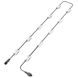 BASON LIGHTING Outdoor Ground Lights 22ft（Only 10 Lights, Controller and Power Supply Not Included）