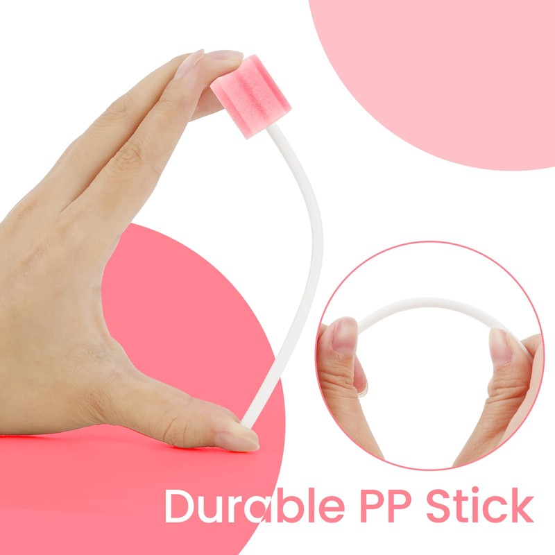 300 Pcs Oral Swabs Disposable - Longer Unflavored & Sterile