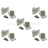 5 Pack Burglar Alarm Door Contact Detectors, Wired White Quick