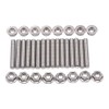 CENPEK 16Pcs stainless exhaust manifold stud kit 2 manifolds for