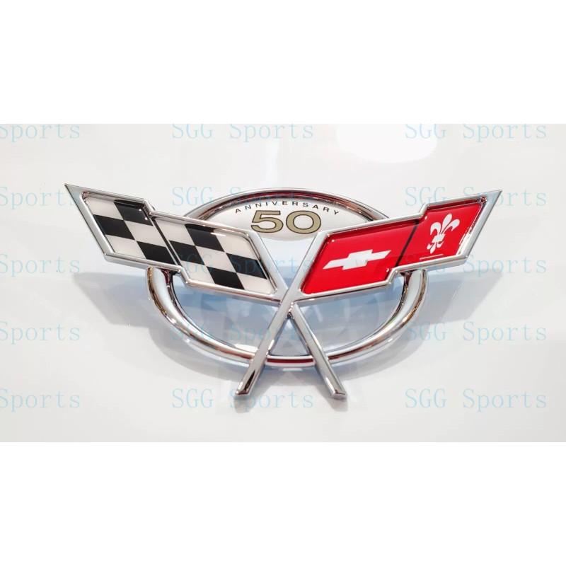AUTO 2PC 1997-2004 C5 Corvette Chrome Front Rear 50Th Anniversary