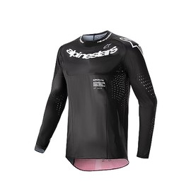 Alpinestars 3763224-1323-XL: Supertech Ward Jersey Black/Red Berry Xl