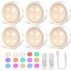 Luz de LED Noche Recargables 6 Pack,Luces para Cocina 13