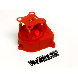 Unbranded RED OE PRO STYLE RACING DISTRIBUTOR CAP FOR 92-95 HONDA CIVIC EG D15 D16