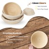 KOLNAMDINH Bread Proofing Baskets Set of 3, Round Shaped Dough