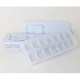 TUPPERWARE Ice Cube Tray 2 x Light Blue + Mini Funnel Purple