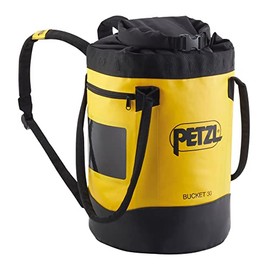 PETZL, Bucket Fabric Pack, Yellow/Black, 30 liters