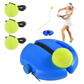 Jognee Tennis Trainer Tennis Trainer Set with 3 Rebound Balls, Portable Tennis Equipment, Tennis Ball Practice Trainer, Tennis Trainer Ball with String for Children, Players, Beginners